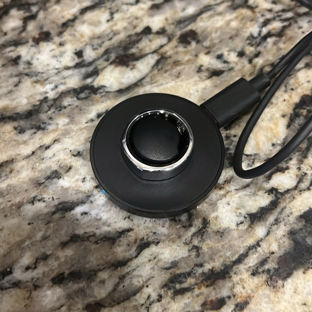 Oura Black and Silver Wearable Ring